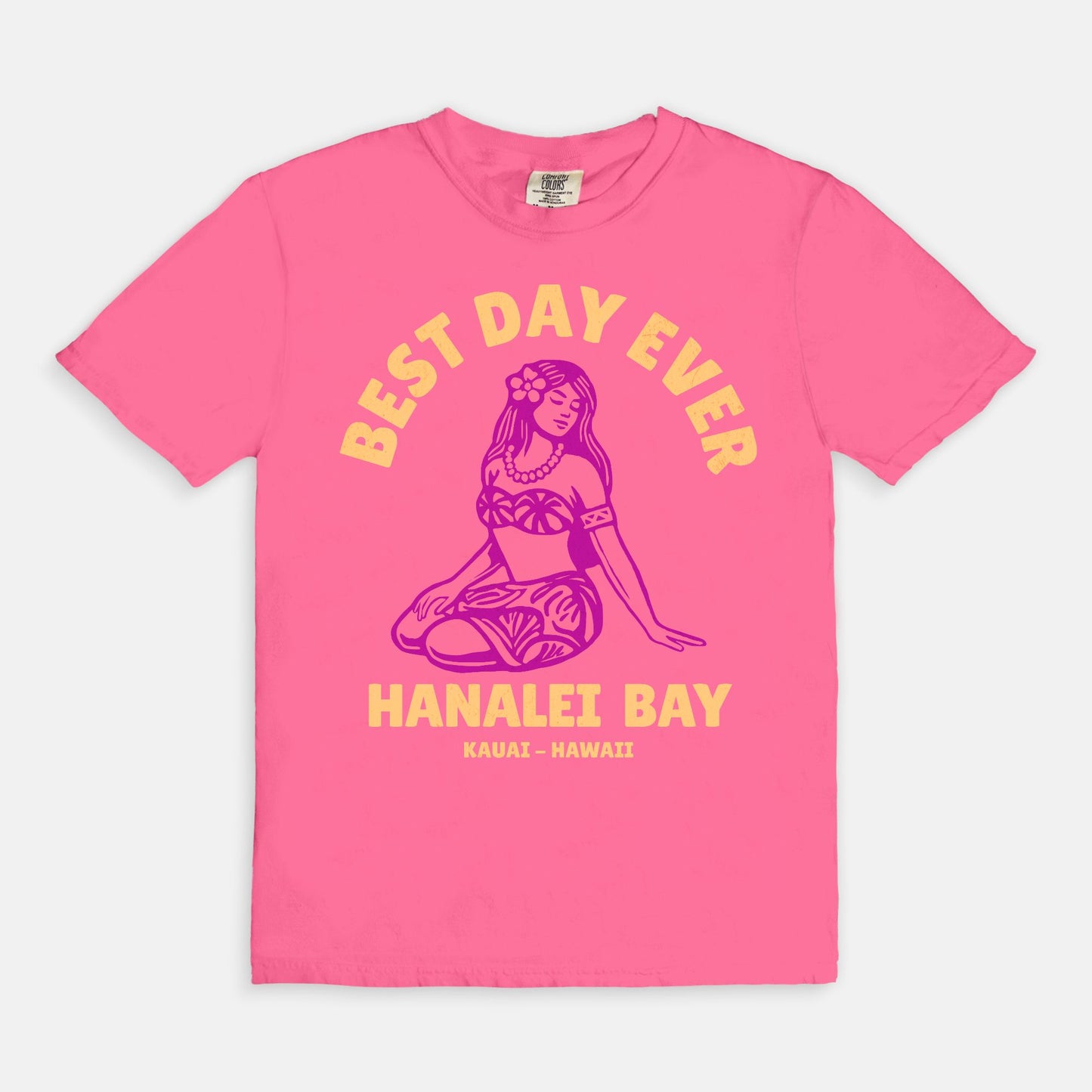 Retro Edition - Best Day Ever – Hanalei Bay Logo Girl - Kauai - Hawaii T-shirt