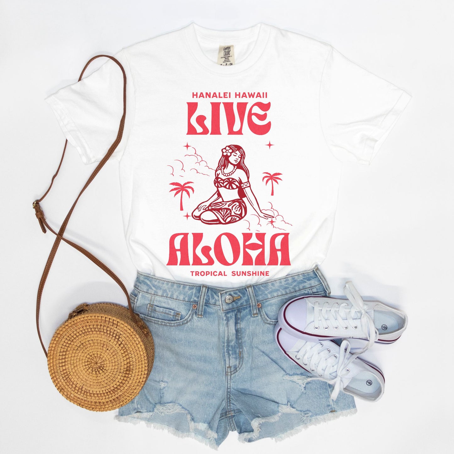 Live Aloha - Cotton T Shirt