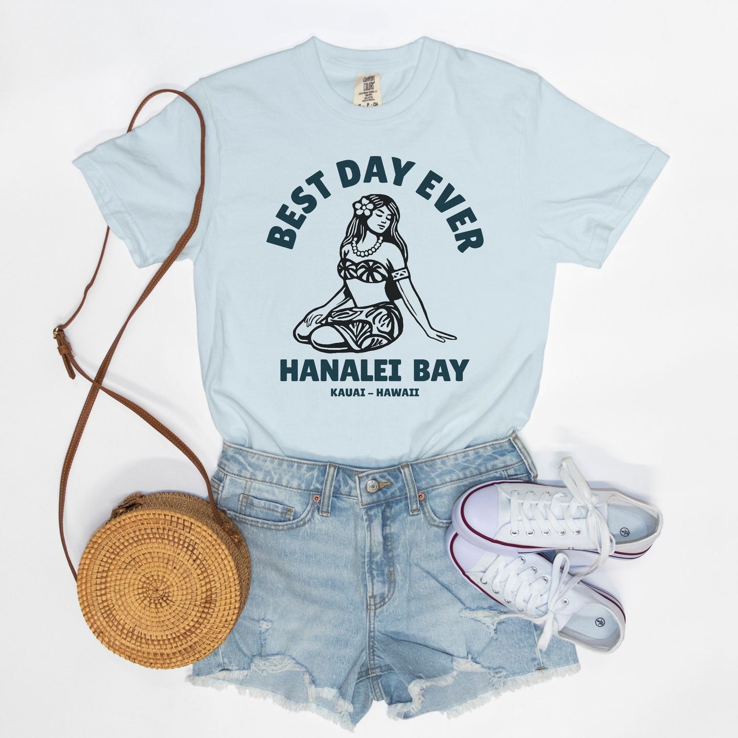 Best Day Ever - Logo Girl - Ivory Cotton T-Shirt