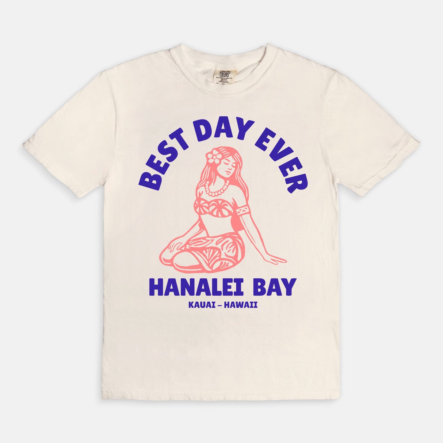 Vintage Edition - Best Day Ever – Hanalei Bay Logo Girl - Kauai - Hawaii T-shirt -
