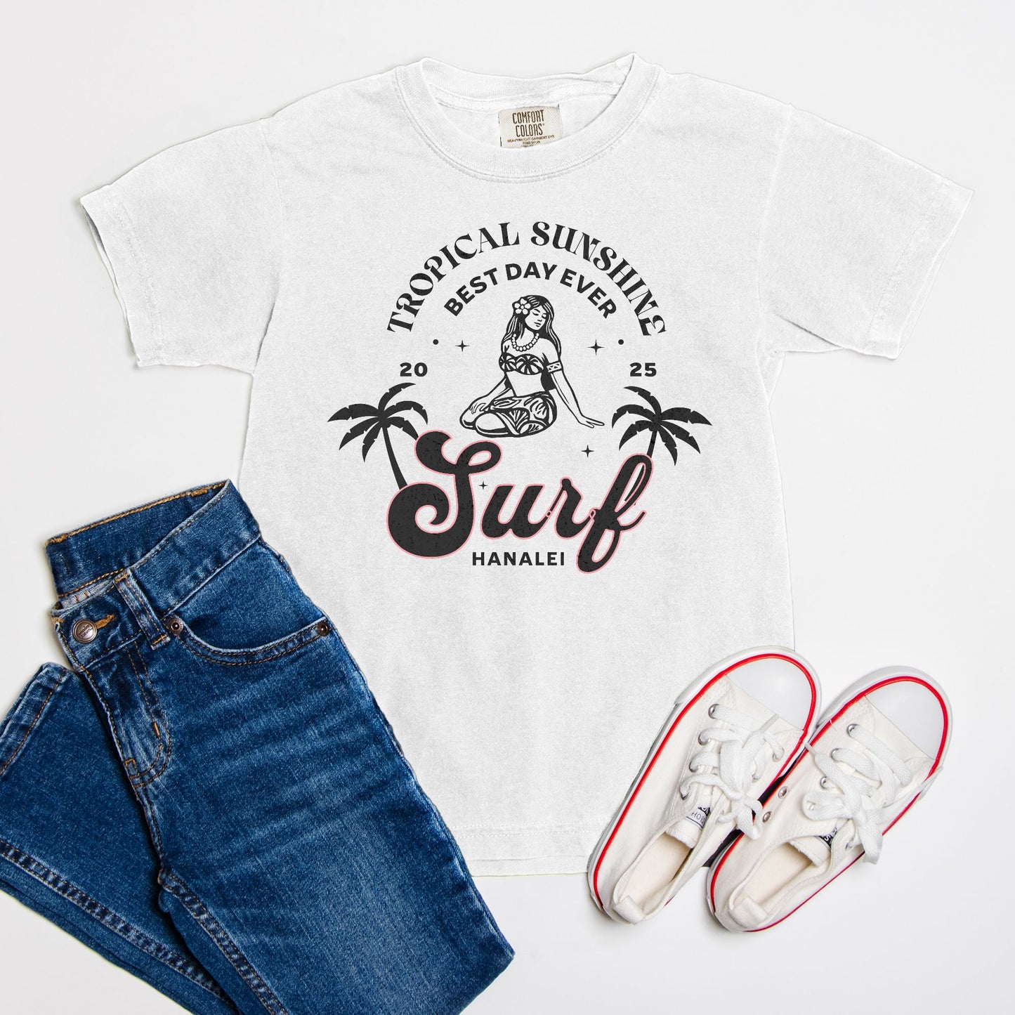 Best Day Ever Surf Hanalei logo - YOUTH Tee