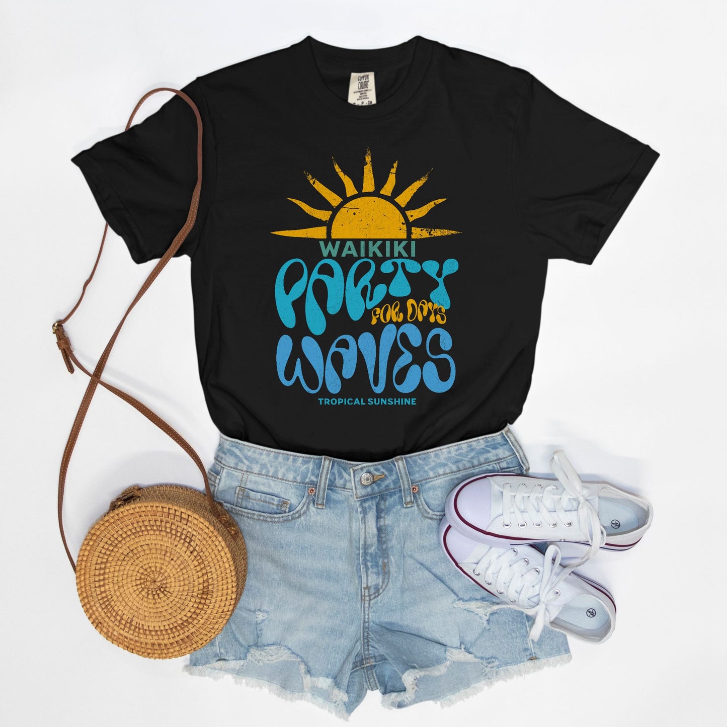Waikiki - Party Waves for Days - Cotton T-Shirt