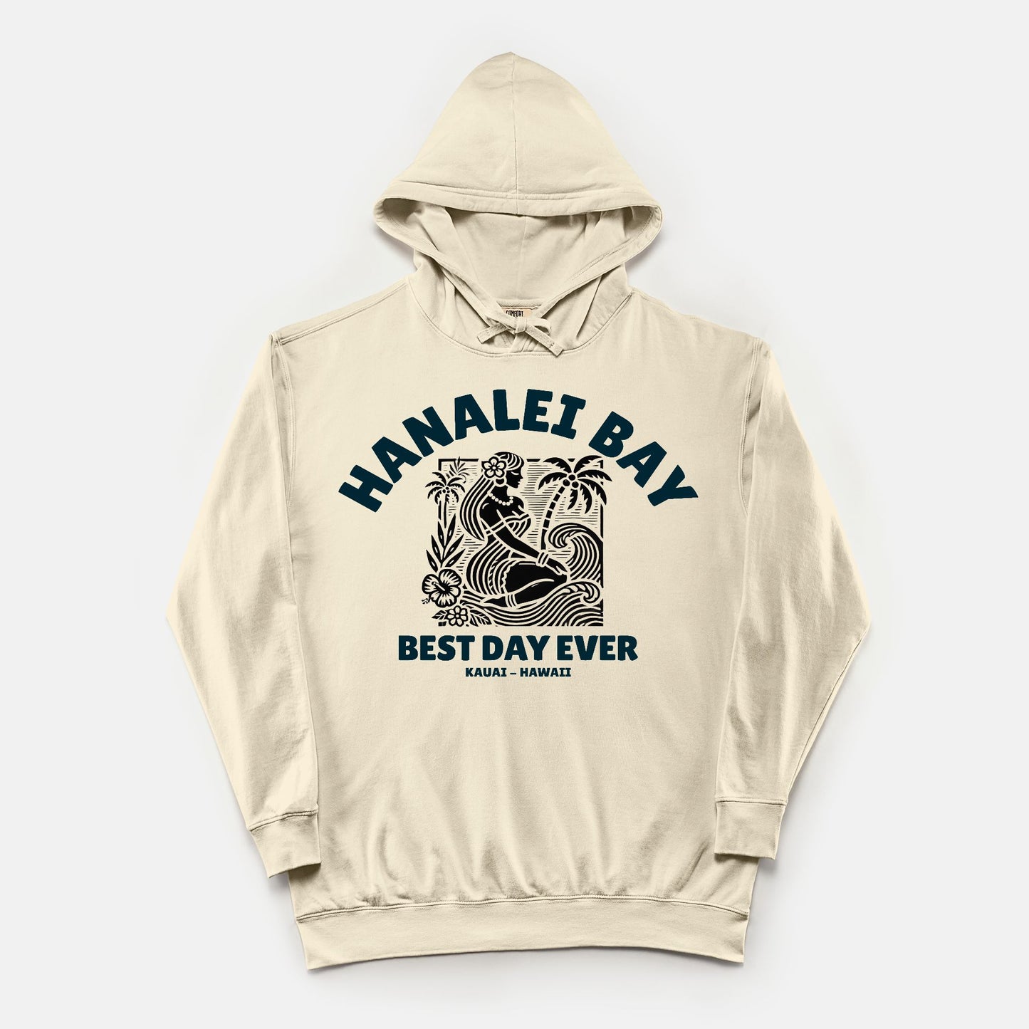 Best Day Ever Cotton Hoodie - Hanalei Bay