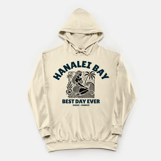 Best Day Ever Cotton Hoodie - Hanalei Bay