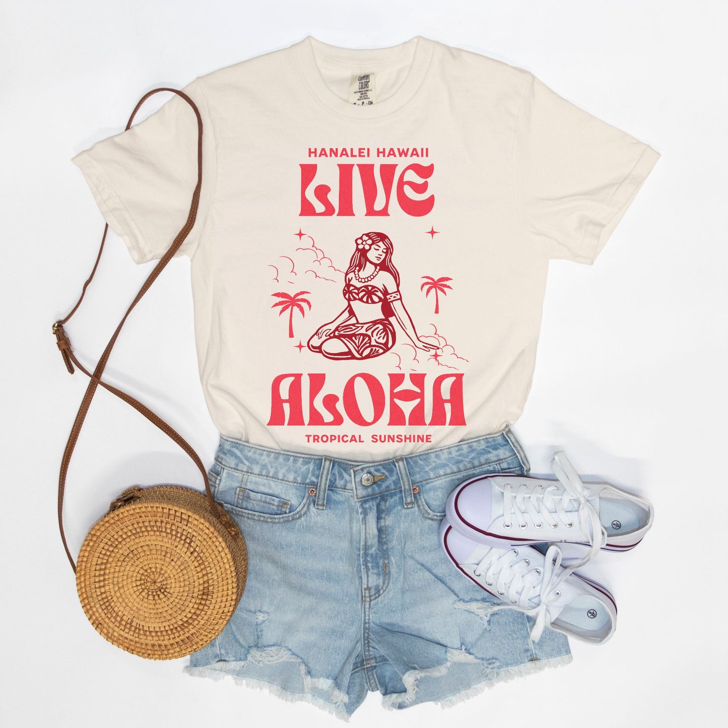 Live Aloha - Cotton T Shirt