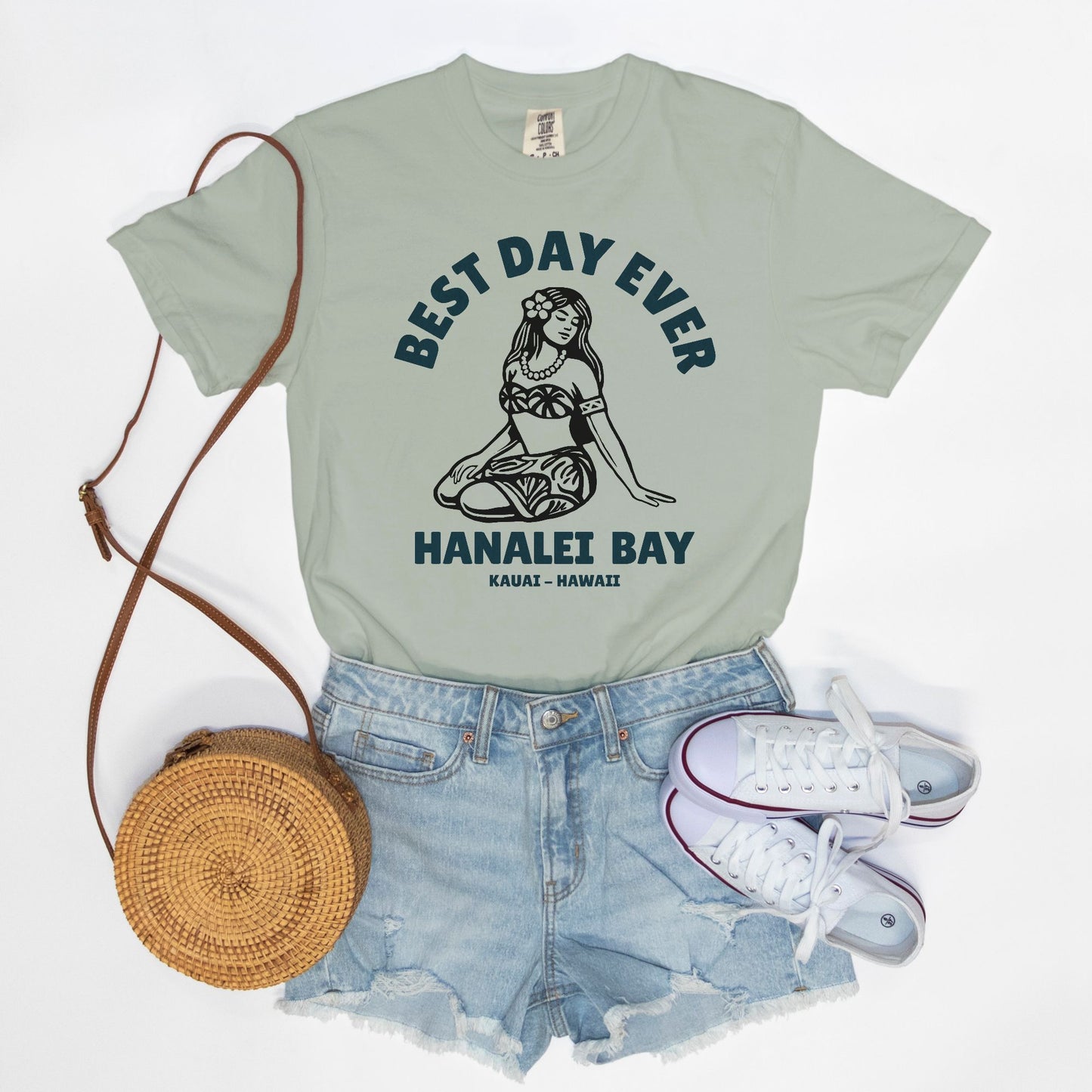 Best Day Ever - Logo Girl - Ivory Cotton T-Shirt