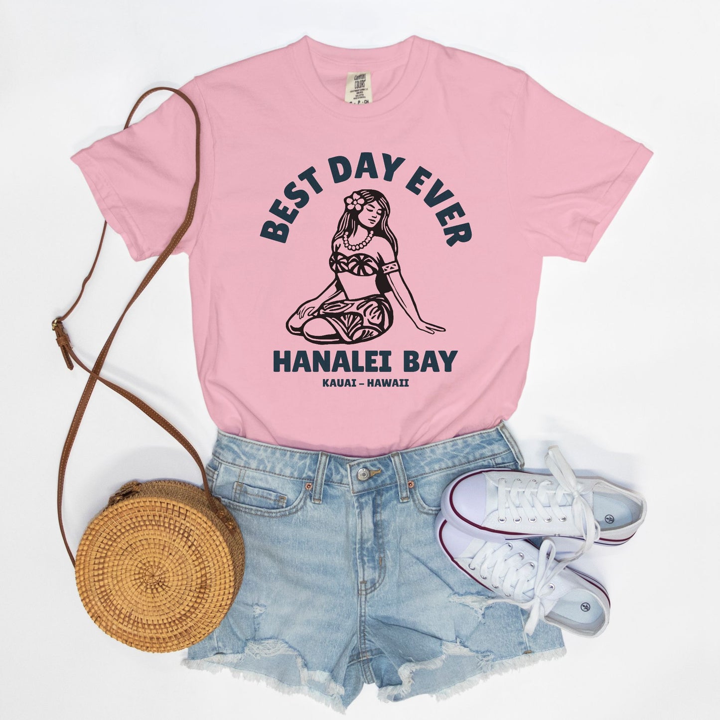 Best Day Ever - Logo Girl - Ivory Cotton T-Shirt