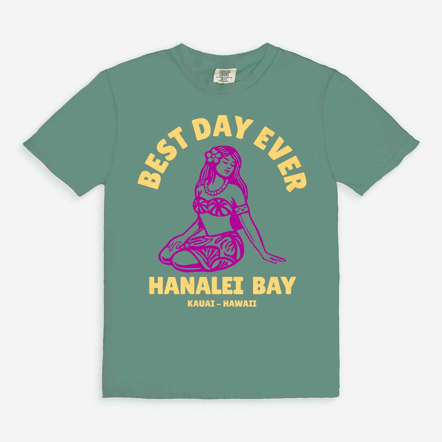 Retro Edition - Best Day Ever – Hanalei Bay Logo Girl - Kauai - Hawaii T-shirt