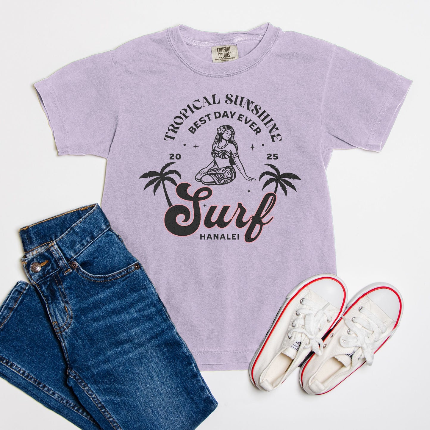 Best Day Ever Surf Hanalei logo - YOUTH Tee