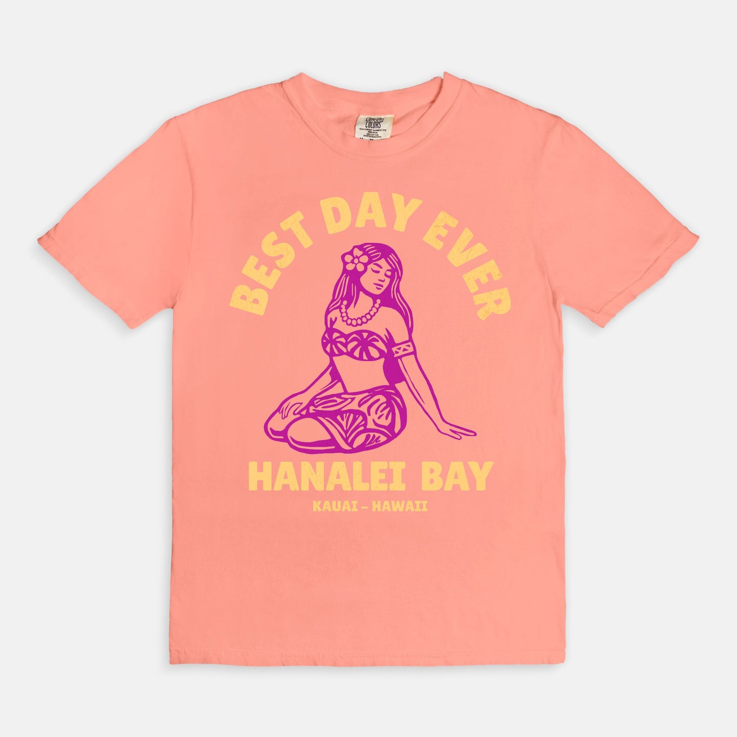 Retro Edition - Best Day Ever – Hanalei Bay Logo Girl - Kauai - Hawaii T-shirt