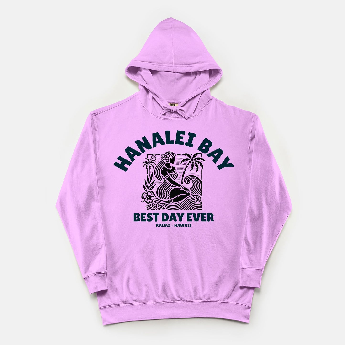 Best Day Ever Cotton Hoodie - Hanalei Bay