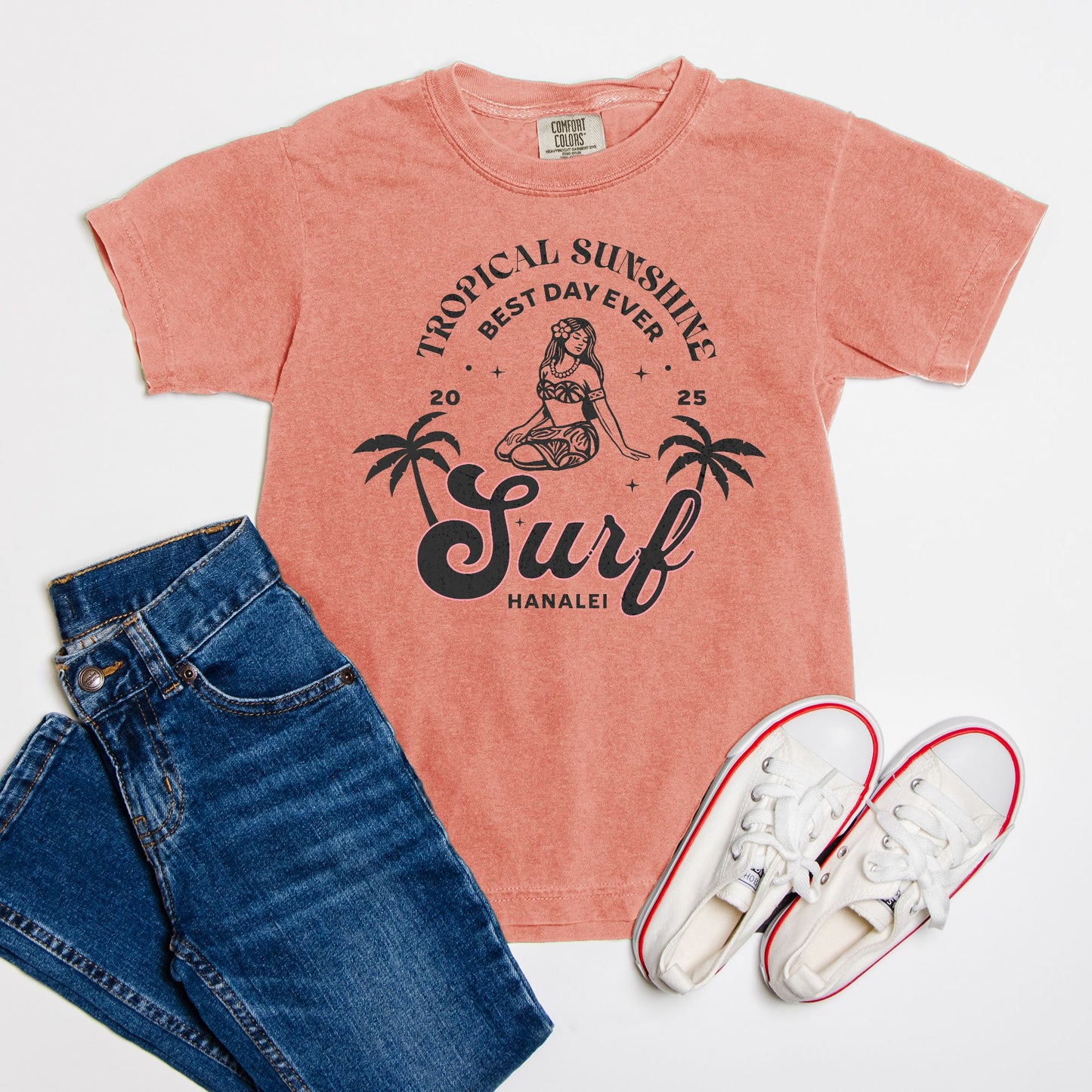 Best Day Ever Surf Hanalei logo - YOUTH Tee