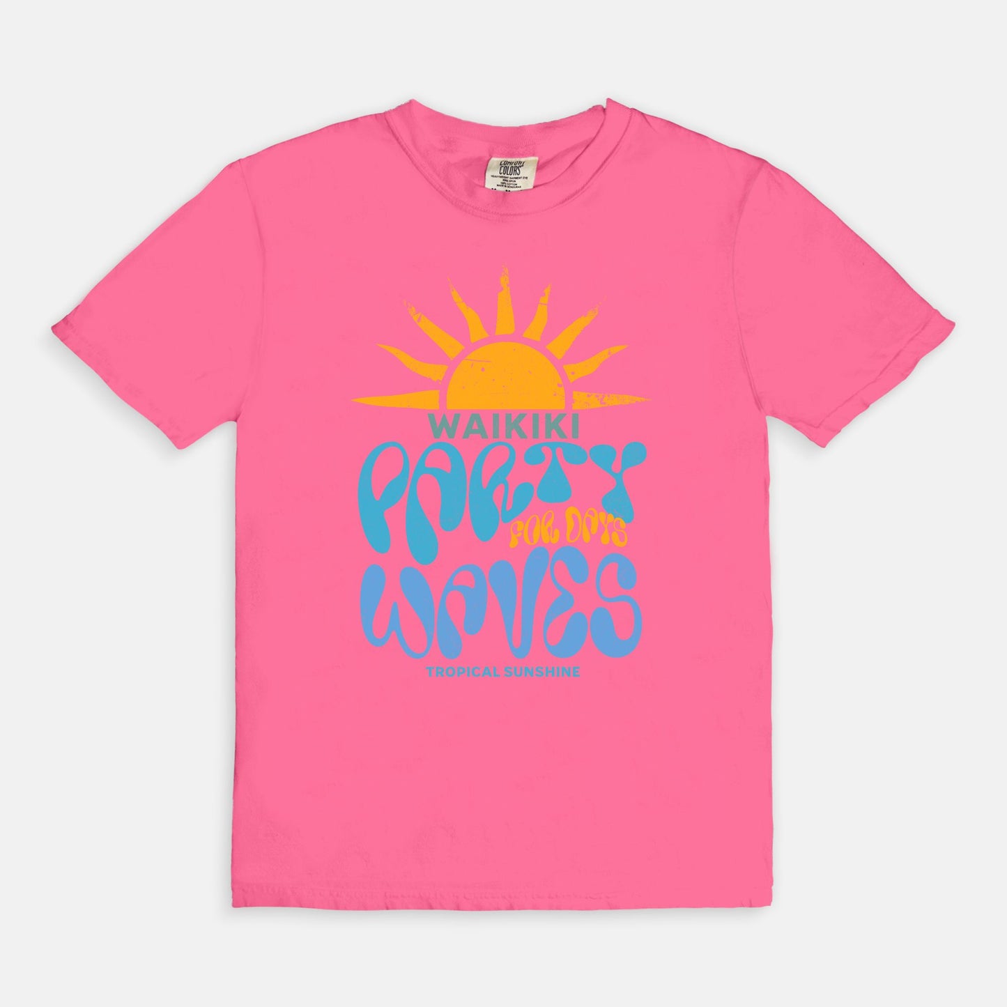 Waikiki - Party Waves for Days - Cotton T-Shirt