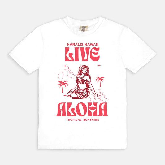 Live Aloha - Cotton T Shirt