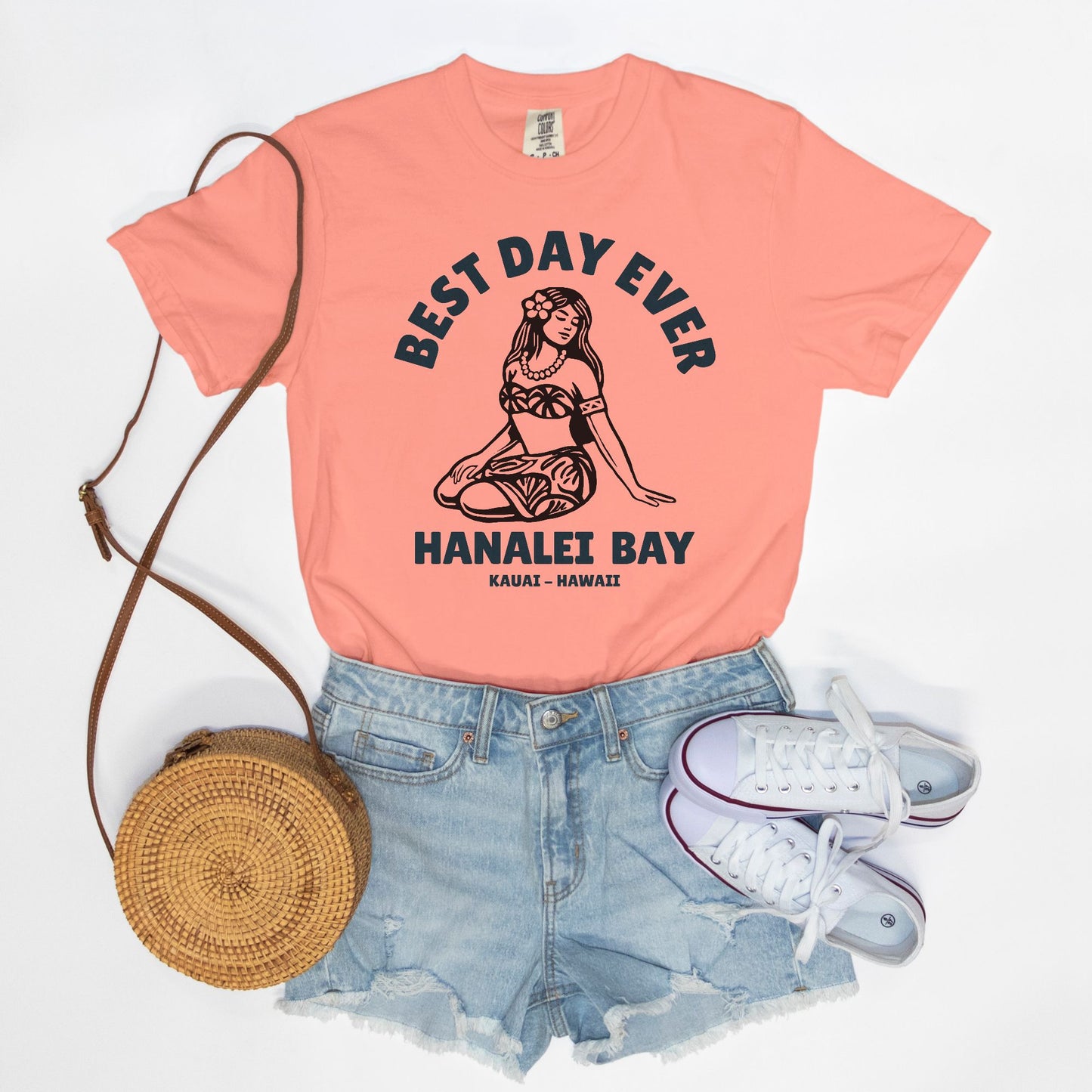 Best Day Ever - Logo Girl - Ivory Cotton T-Shirt
