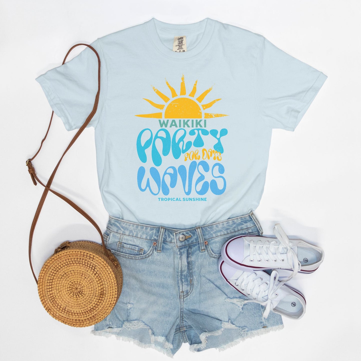 Waikiki - Party Waves for Days - Cotton T-Shirt