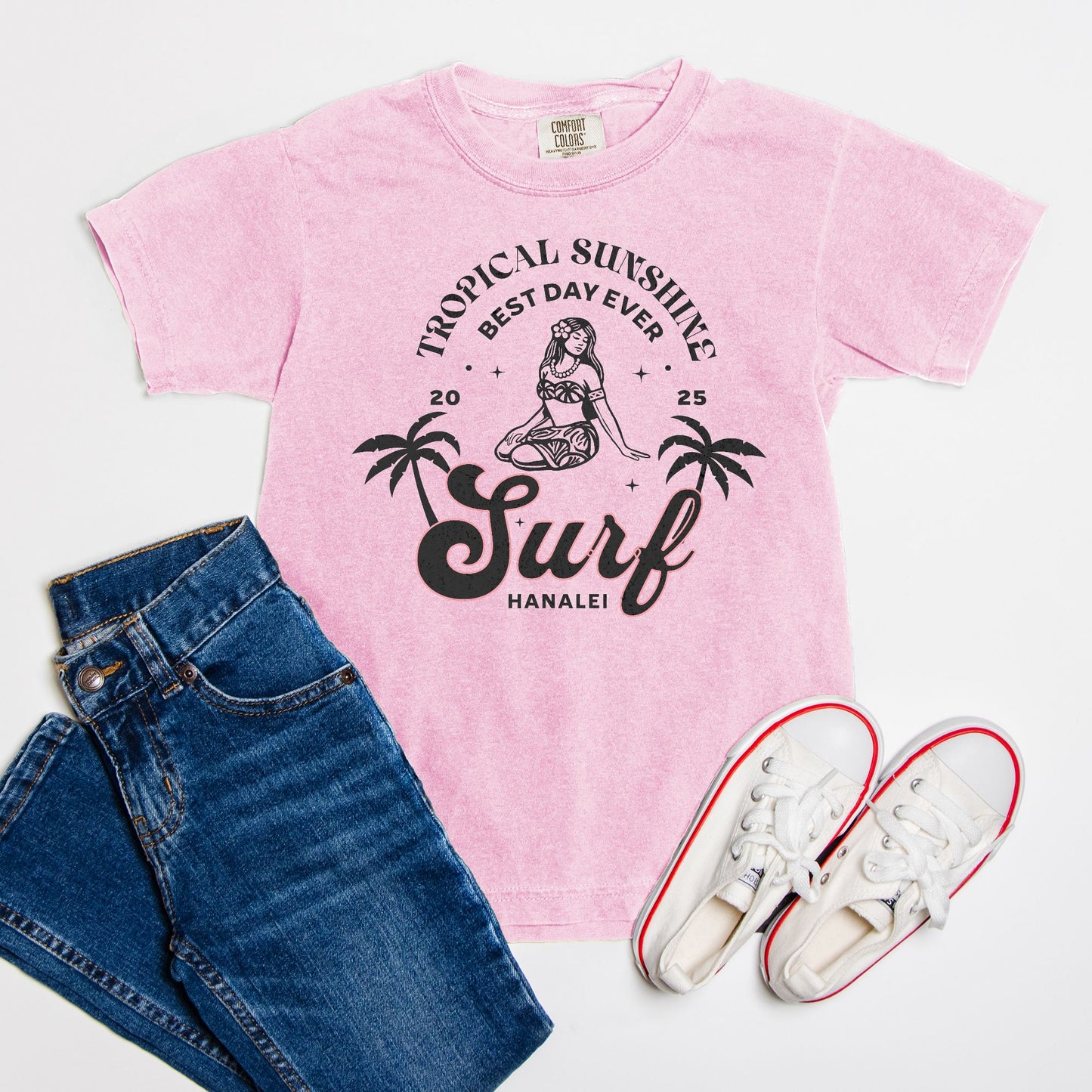 Best Day Ever Surf Hanalei logo - YOUTH Tee