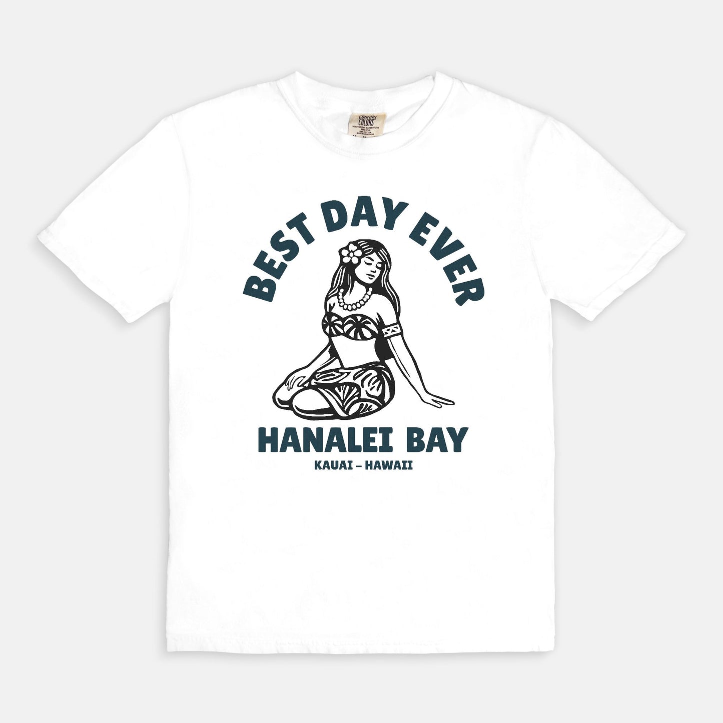 Best Day Ever - Logo Girl - Ivory Cotton T-Shirt