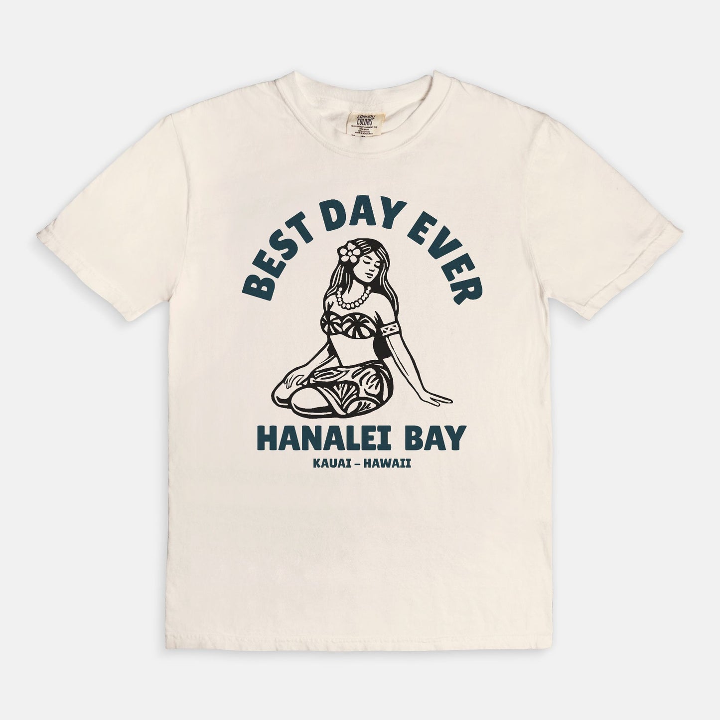 Best Day Ever - Logo Girl - Ivory Cotton T-Shirt
