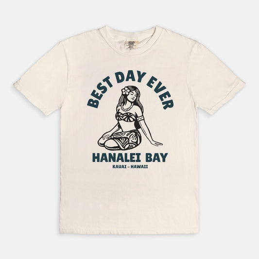 Best Day Ever - Logo Girl - Ivory Cotton T-Shirt